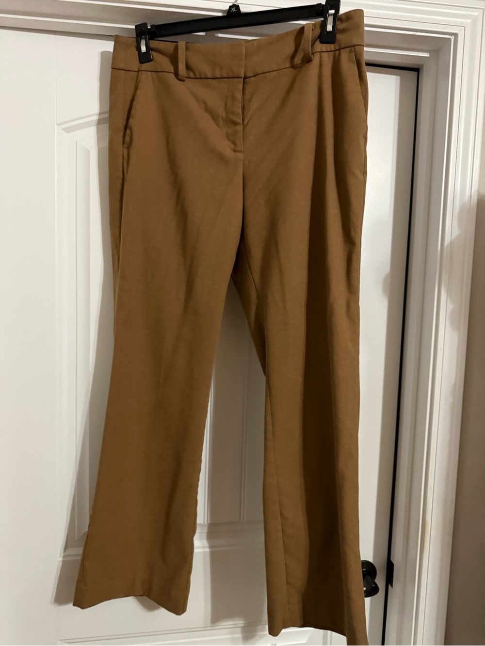 Loft Classic Straight Leg Dress Pants in Camel